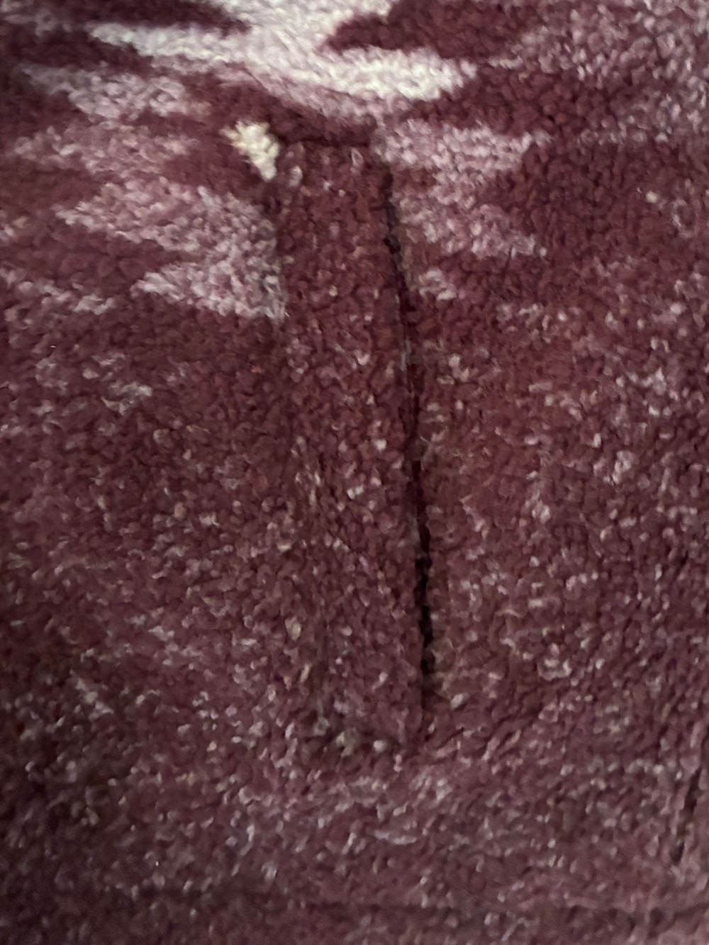 Vintage Cabela's Purple Aztec Southwest Geometric Fleece Teddy Coat Sz M - Picture 7 of 7